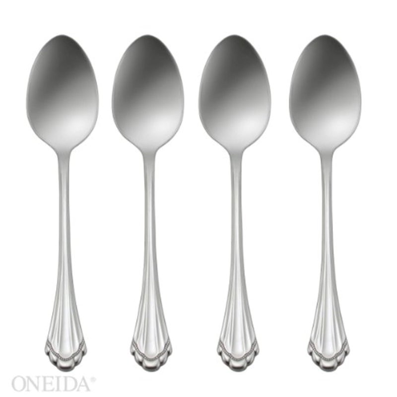 Oneida 2272004E Marquette Fine Flatware Teaspoons, Set Of 4 - Image 1